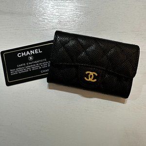 Chanel Classic Caviar Card Holder Wallet